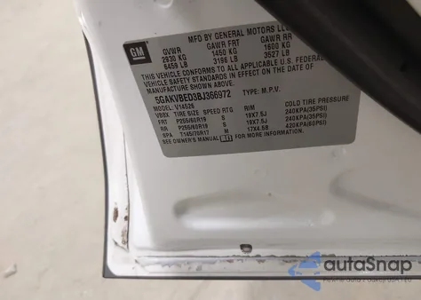 2011 Buick Enclave 1Xl z USA, uszkodzony, nr VIN 5GAKVBED3BJ366972